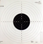 C0010 - Pistolet 25/50 mètres (N°50) format 53x52 carton