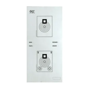 Bench rest - tir sur appui 100 mètres carton format 21.5x43.5