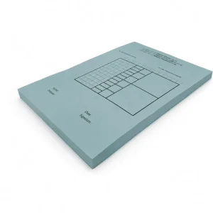 Bloc 100 feuilles de match 25m bleu