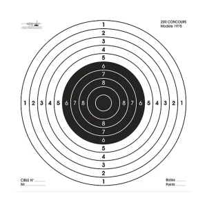 Carabine 200 concours format 85x85 papier