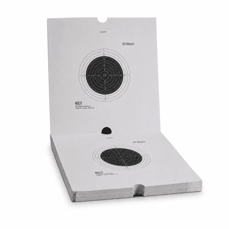 Carabine 50 mètres (50 match) en liasse 33x33.5 carton
