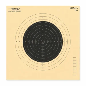 Carabine 50 mètres (50 match) format 20x20 carton