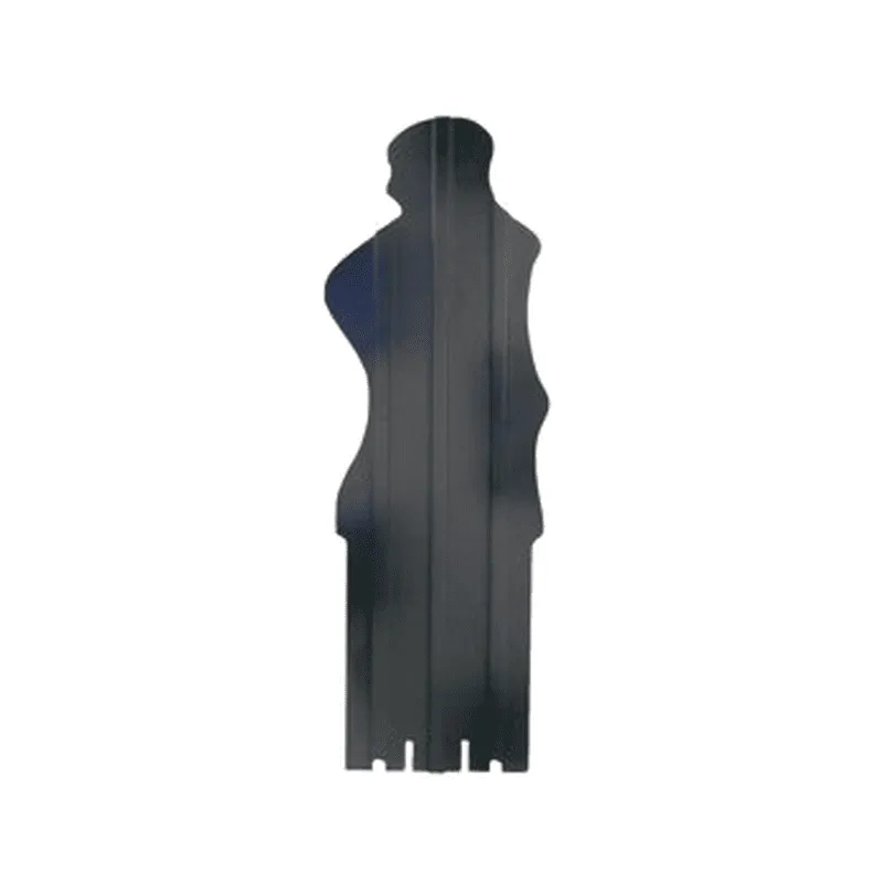 Cible SC N°2 alu rallongée format 142x47- épaisseur 1.5 mm