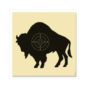 Cible bison 25/50 mètres format 55x53 carton