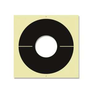 Face avant pour pistolet vitesse 25 mètres format 52.4x56.8 carton