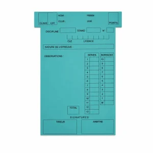 Fiche planning universelle T3 134x80mm bleu 2