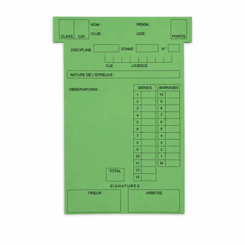Fiche planning universelle T3 134x80mm vert 2