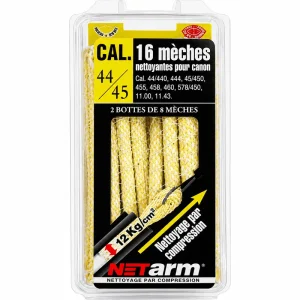 Mèches nettoyantes NETARM jaunes cal. 45