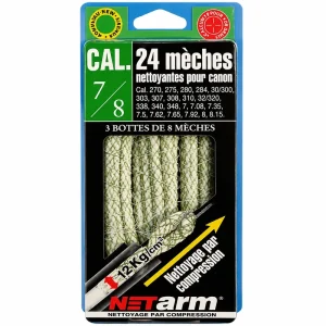 Mèches nettoyantes NETARM vertes cal. 32