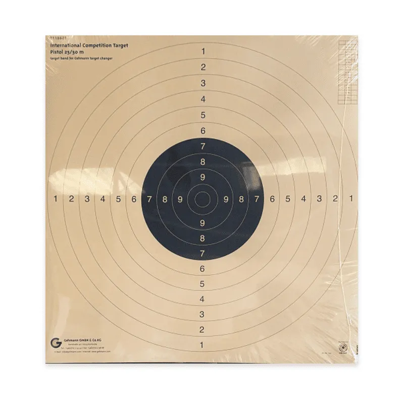 Pistolet 25/50 mètres (N°50) en liasse format 51x53.4 carton