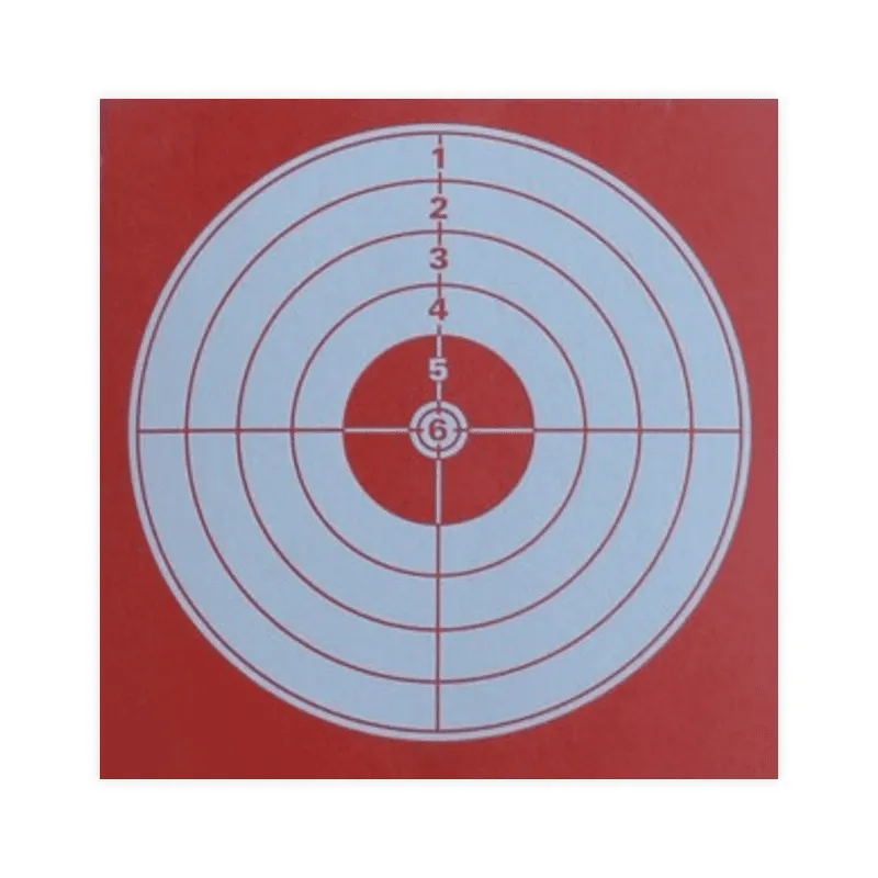 Tir forain fond rouge format 14x14 carton